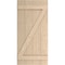 Ekena Millwork Rustic Four Board Joined Board-n-Batten Sandblasted Faux Wood Shutters w/Z-Board, 22W x 46H, PR SHUBJZ22X46SDPR - alternate 3